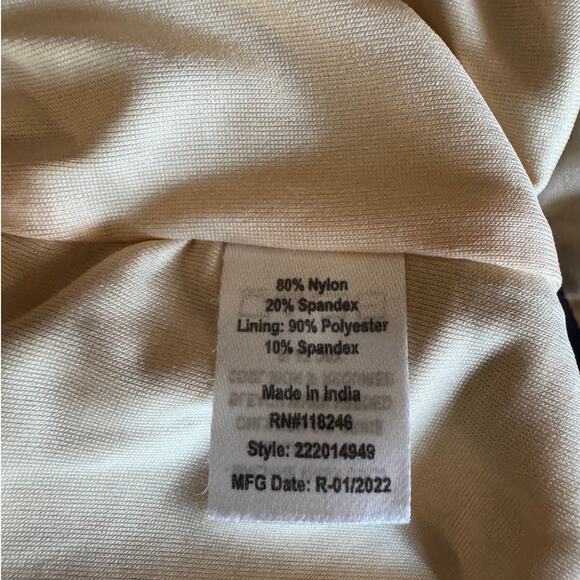 NWT Cabana Life x Talbots | Blue w/ Printed Band High-Cut Swim Brief  | Size L - Picture 6 of 7